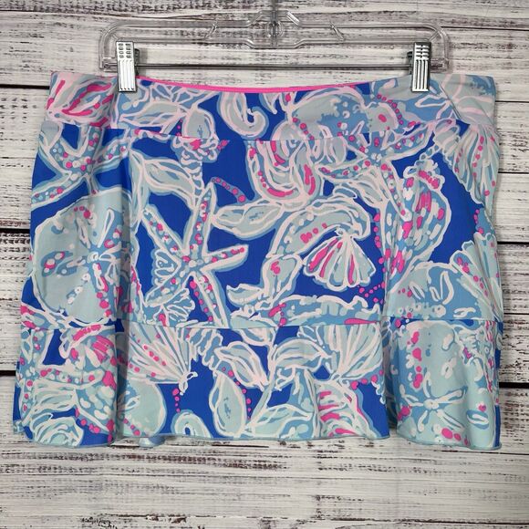 Lilly Pulitzer Pants - Lilly Pulitzer Luxletic Women’s XL Skort Multicolor Athletic Tennis Golf Skirt
